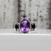 10K DiamondAmethyst + Sapphires Ring