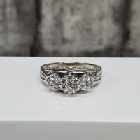 14K1.50ctw Diamond Cluster Ring