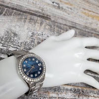 '06/'07 31mm Diamond Blue Dial Rolex Watch 78240