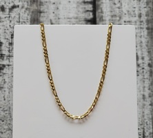 20" 14K Solid Figaro Link Necklace