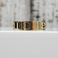 14KScrew Design Band Ring