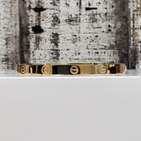 14KScrew Design Bangle Bracelet