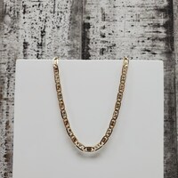 20.25" 14K TriColor Valentino Link Necklace