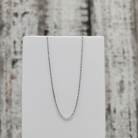 18.5" 10K Thin Link Necklace