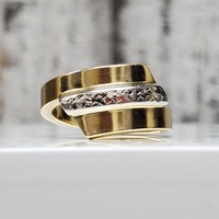 14KSemi Solid Fancy Design Ring