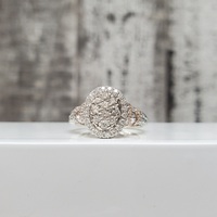 14K Diamond Marquise Shaped Ring