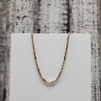 22" 14K TriColor Figarope Necklace