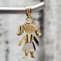 14K Little Girl Pendant