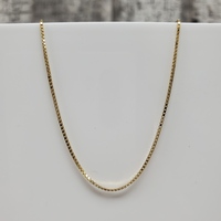 20.5" 14K Box Link Necklace