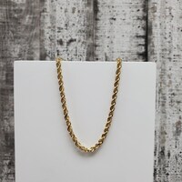 27" 14KSolid Rope Chain Necklace