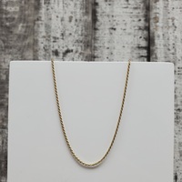 18" 10KRope Chain Necklace