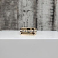 14K CZ Band Ring