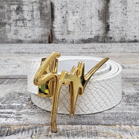 Giuseppe Zanotti Men's Logo-Plaque Leather Belt