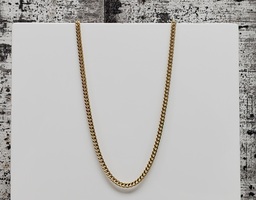 22" Solid Cuban Link Necklace