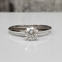 Tiffany & Co. Platinum Diamond Solitaire Ring