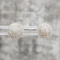  10k Diamond Cluster Earrings