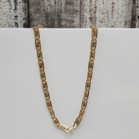 24" 14K TriColor Valentino Link Necklace