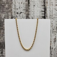 18.25" 14KSolid Rope Chain Necklace