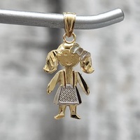 14K Little Girl Pendant