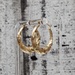 14KFancy Design Hoop Earrings
