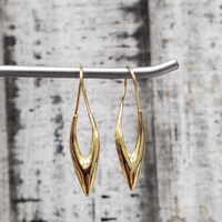 14K Pointy Drop Down Earrings