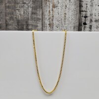 20" 18K Box Link Necklace