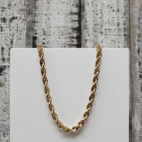 18" 10K Rope Chain Necklace