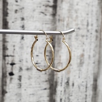 10K Fancy Hoop Earrings