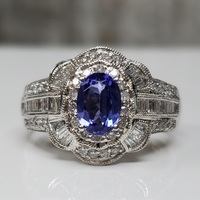 D'Yach 14K Tanzanite Diamond Ring