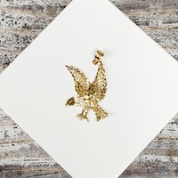 14K Flying Eagle Pendant