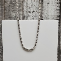 16" 14K Diamond Tennis Necklace