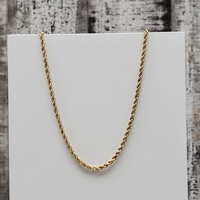 20" 14K Solid Rope Chain Necklace