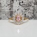 14K Pink + Clear CZ Ring 