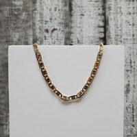 24" 14K TriColor Valentino Link Necklace