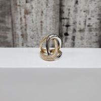 14KFancy Design CZ Ring