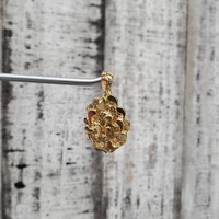 14KSolid Nugget Style Pendant