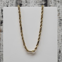 22" 10K Semi Solid Figarope Necklace