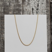 16.25" 14K Wheat Chain Necklace