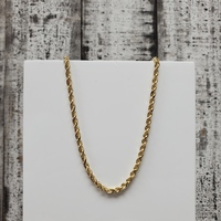 14K Solid Rope Chain Necklace