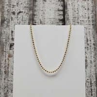 22" 14K Bead Design Necklace