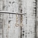 14K CZ Dangle Earrings