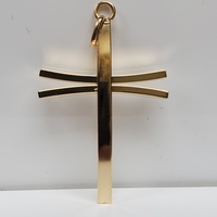 14K Fancy Design Cross Religious Pendant