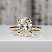 14K LAB GROWN Diamond Solitaire Ring