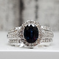 $4350 BRAND NEW Sapphire + Diamond Ring 