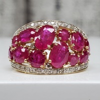 $2490 BRAND NEW Rubies Diamond Ring 
