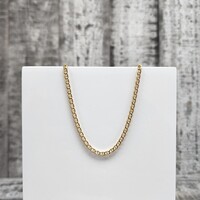 20" 14K Semi Solid Anchor Link Necklace