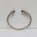 $800 David Yurman Cable Bracelet w/ Faceted Onyx