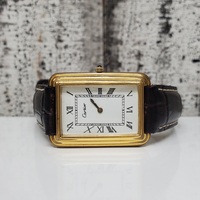 ASIS Vintage Cartier Stepped Case 18K Gold Electroplated Watch