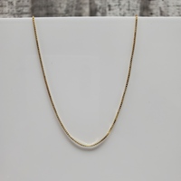 18.25" 14K Box Link Necklace