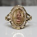 14K TriColor Religious Ring